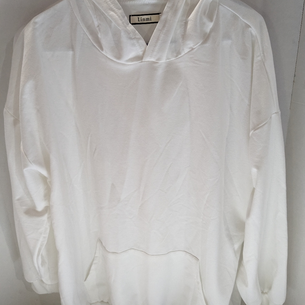 Linmi long sleeve pullover hoodie, XL, rabbit ears, sweatshirt